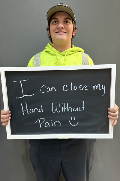 Chiropractic Bettendorf IA No More Hand Pain Patient Testimonial
